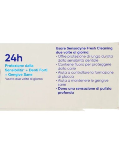 Sensodyne Dentifricio - 75ml - Fresh Cleaning - Con Tripla Azione Di Pulizia